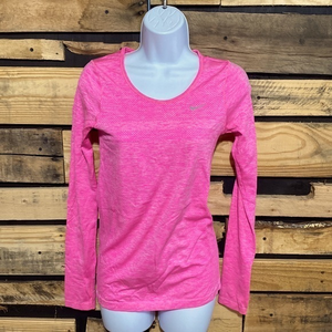 Nike LS Running Shirt Pink‎ Size XS
